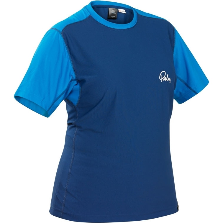 2026 Palm Womens Helios Short Sleeve Thermal Top 12824 - Ocean Navy